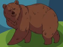 Dibujo infantil de un oso